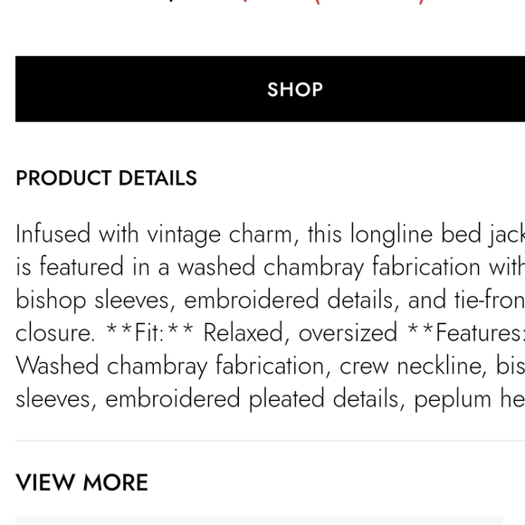 We The Free Sweet Summer Bed Jacket/ Mini Dress XS - Picture 12 of 13